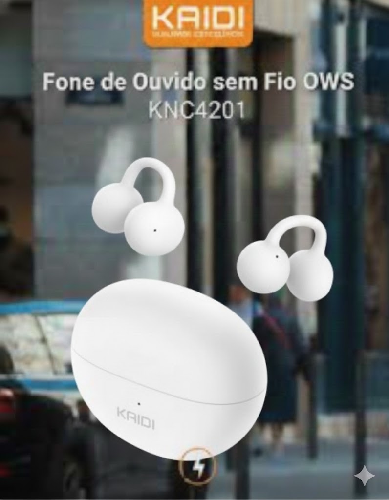 Fone Kaidi TWS KNC-4201 branco