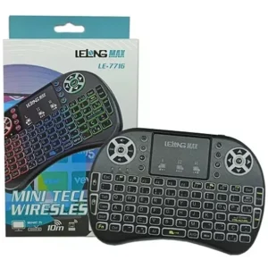 Mini Teclado Wireless LED Lelong MAX LE-7716 - Bluetooth & 2.4G.