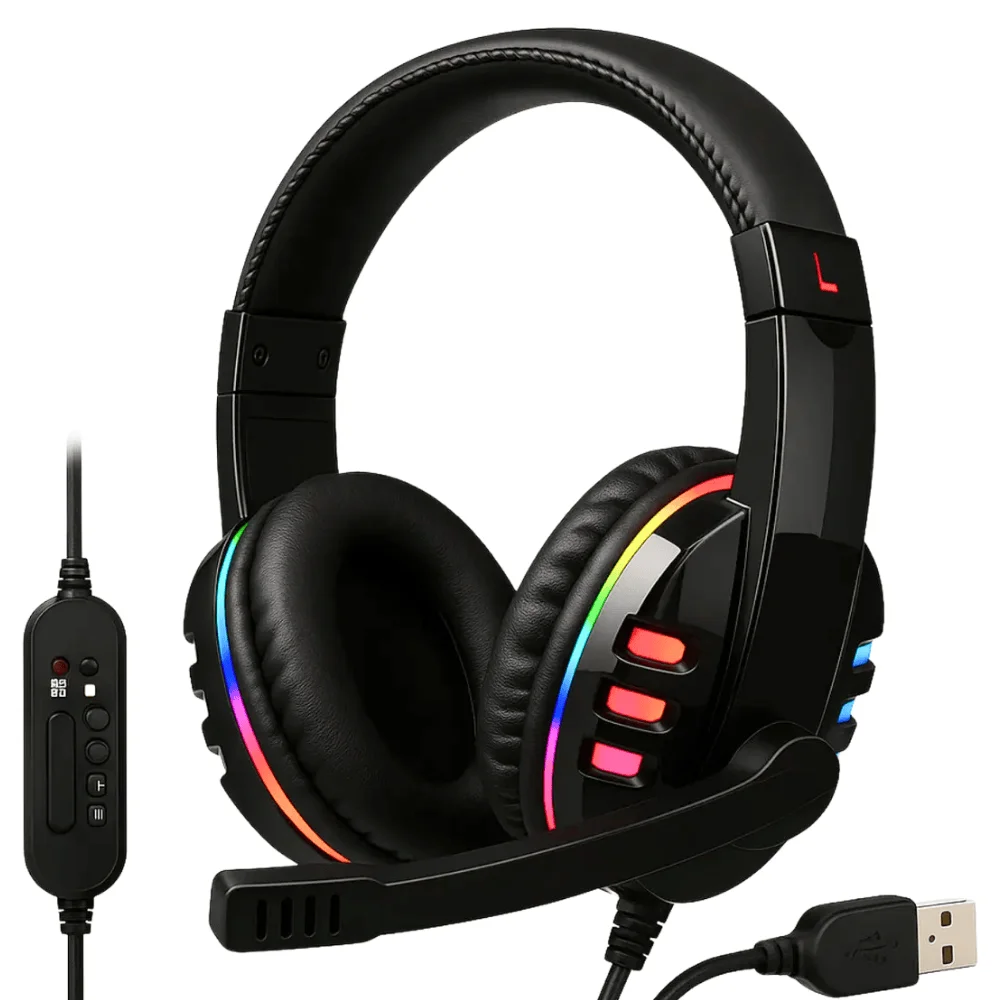Headset gamer Kapbom KA-9007 preto